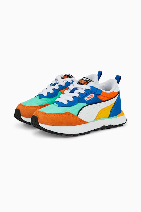 Rider FV Future Vintage Sneakers Kids, Biscay Green-Vibrant Orange, extralarge