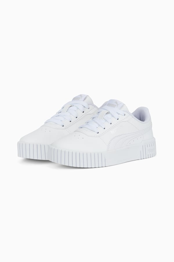 Carina 2.0 Sneakers Kids, Puma White-Puma White-Puma Silver, extralarge