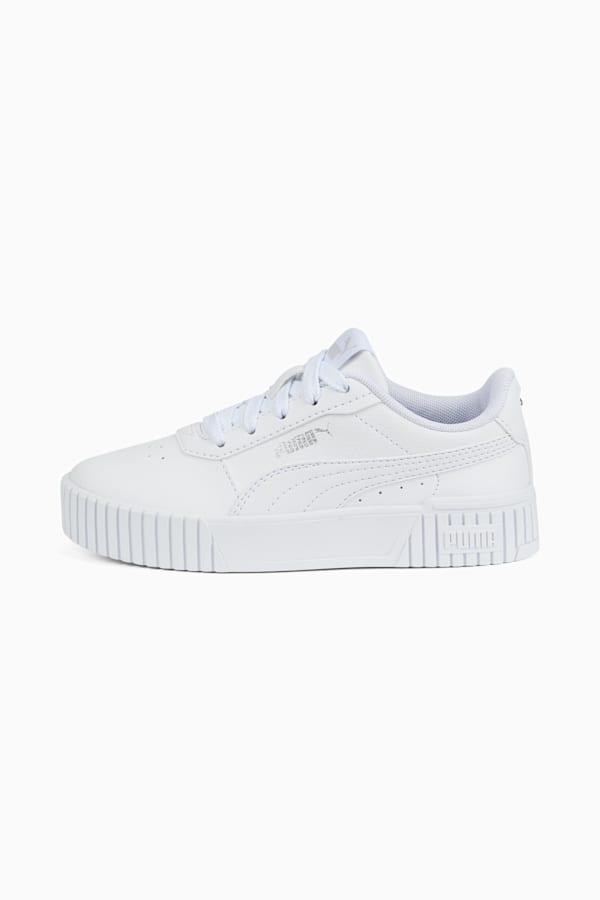 Carina 2.0 Sneakers Kids, Puma White-Puma White-Puma Silver, extralarge