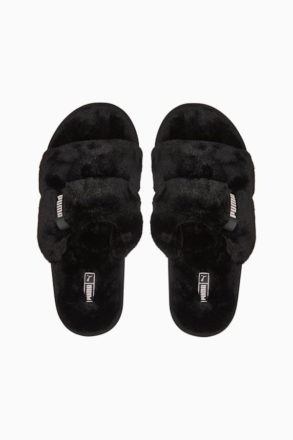 Fluff Solo Slippers Women, Puma Black-Island Pink, extralarge