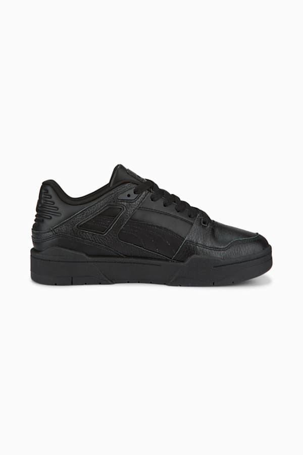 Slipstream Leather Sneakers, Puma Black-Puma Black, extralarge