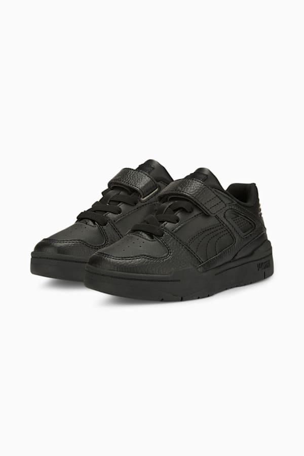 Slipstream Leather Alternative Closure Sneakers Kids, Puma Black-Puma Black, extralarge