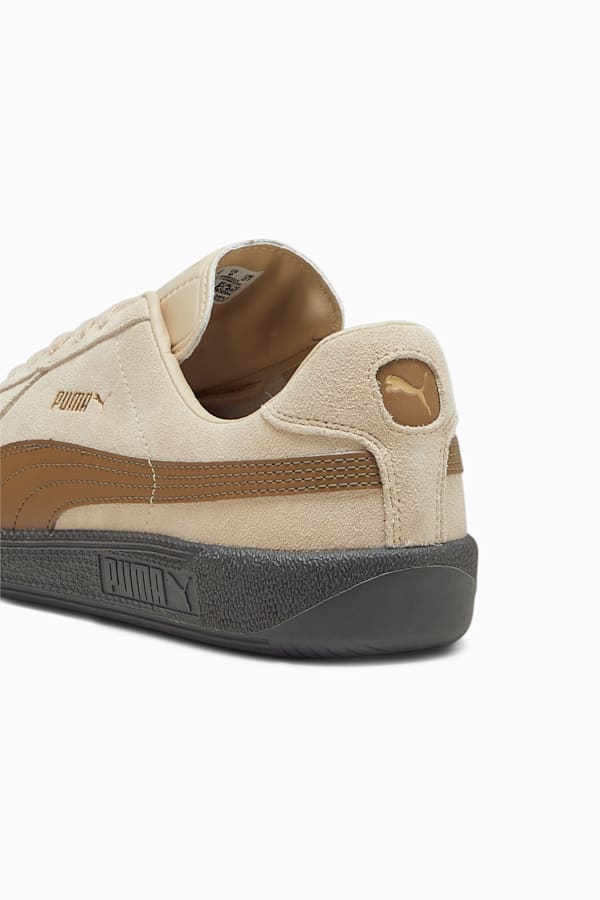 Army Trainer Suede Sneakers, Granola-Chocolate Chip, extralarge