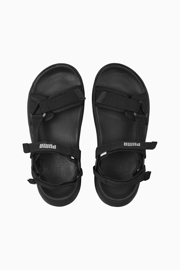 PUMA Traek Lite Sandals, PUMA Black-PUMA Silver, extralarge