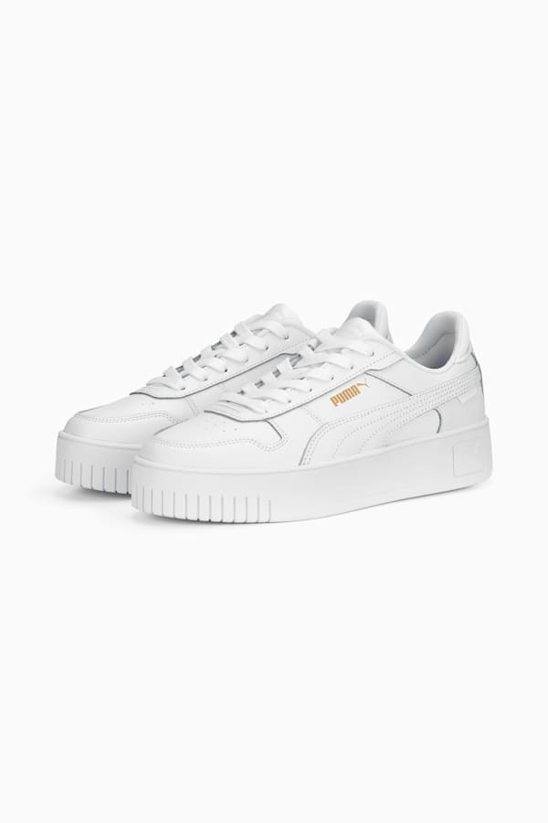 Carina Street Sneakers Women, PUMA White-PUMA White-PUMA Gold, extralarge