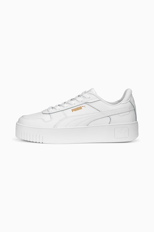 Carina Street Sneakers Women, PUMA White-PUMA White-PUMA Gold, extralarge