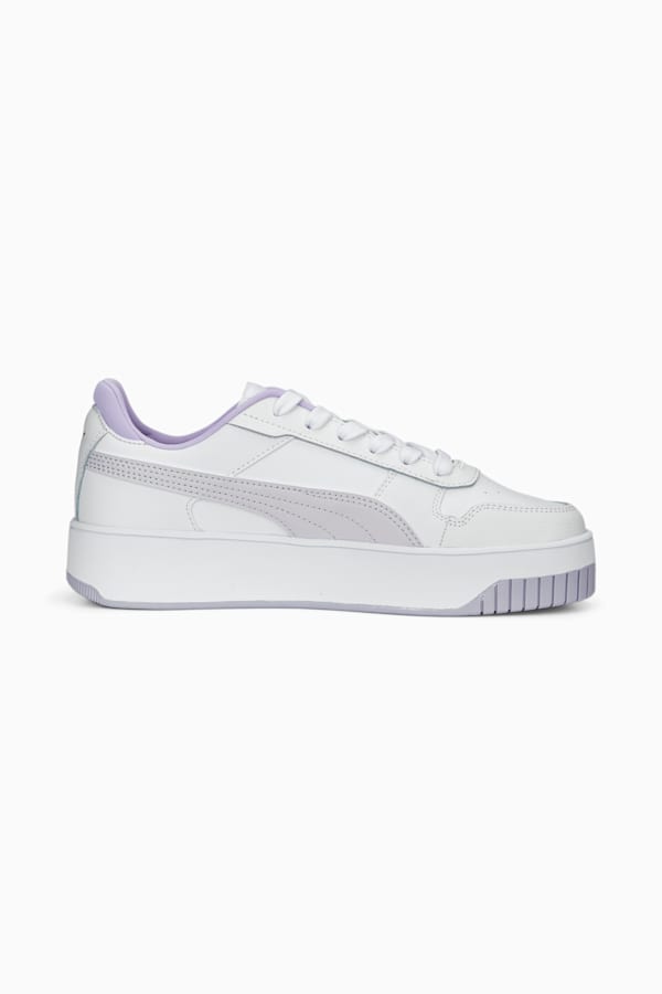 Carina Street Sneakers Women, PUMA White-Spring Lavender-PUMA Gold, extralarge