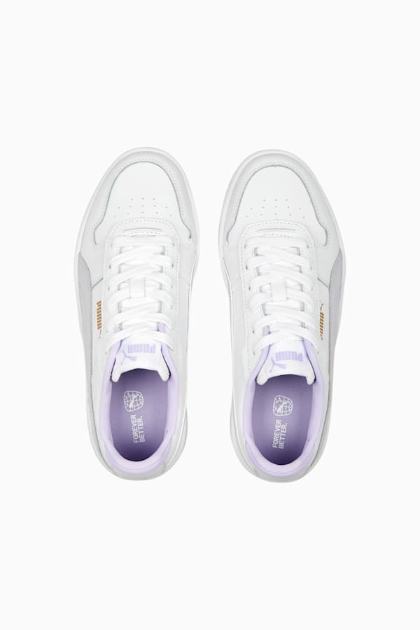 Carina Street Sneakers Women, PUMA White-Spring Lavender-PUMA Gold, extralarge