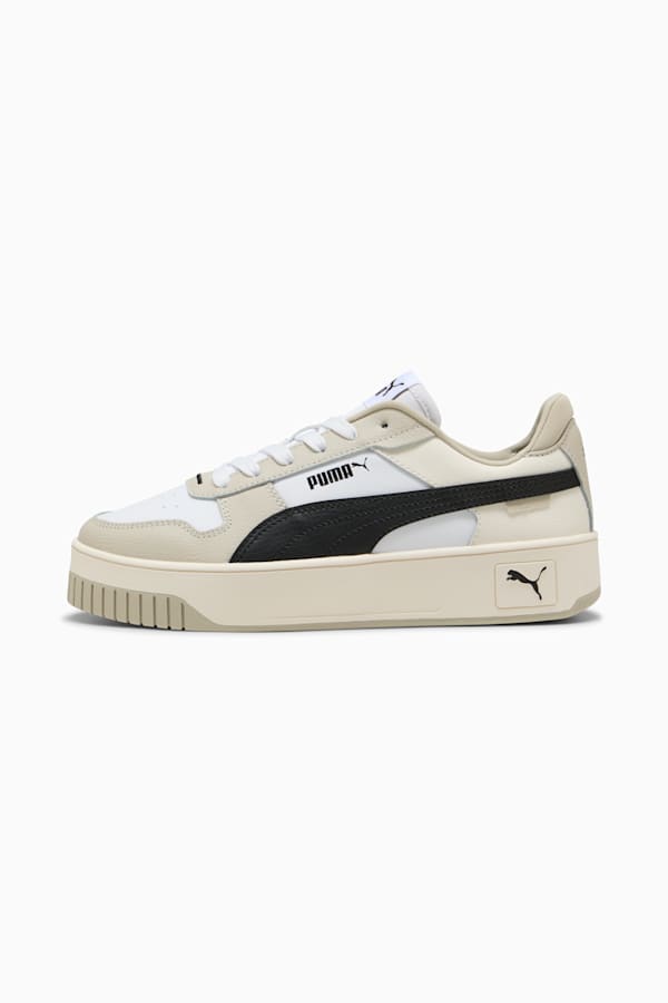 Carina Street Sneakers Women, PUMA White-PUMA Black-Desert Dust, extralarge-GBR