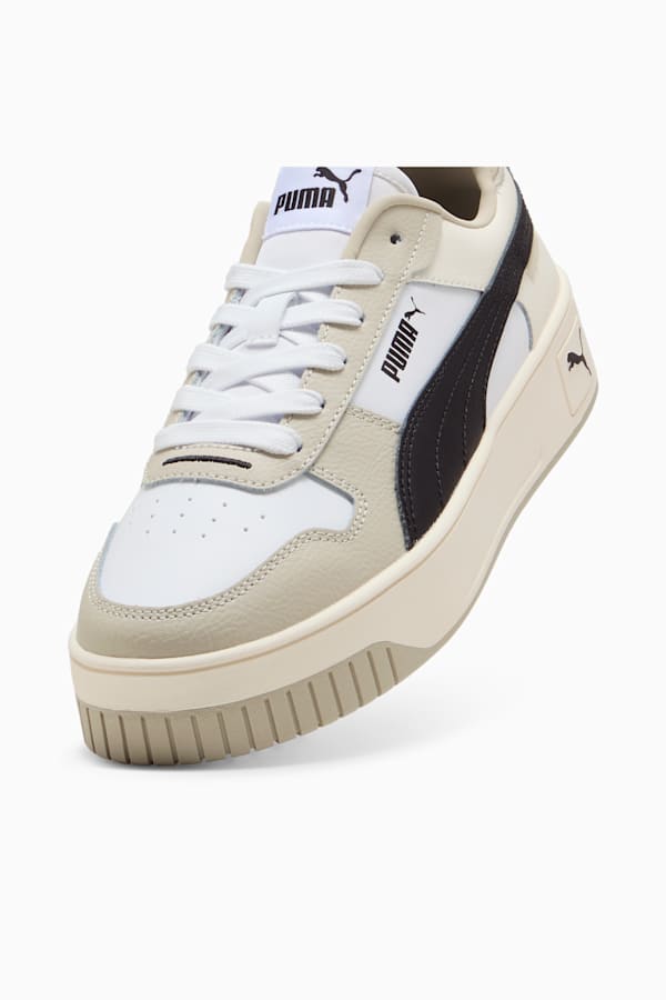 Carina Street Sneakers Women, PUMA White-PUMA Black-Desert Dust, extralarge-GBR
