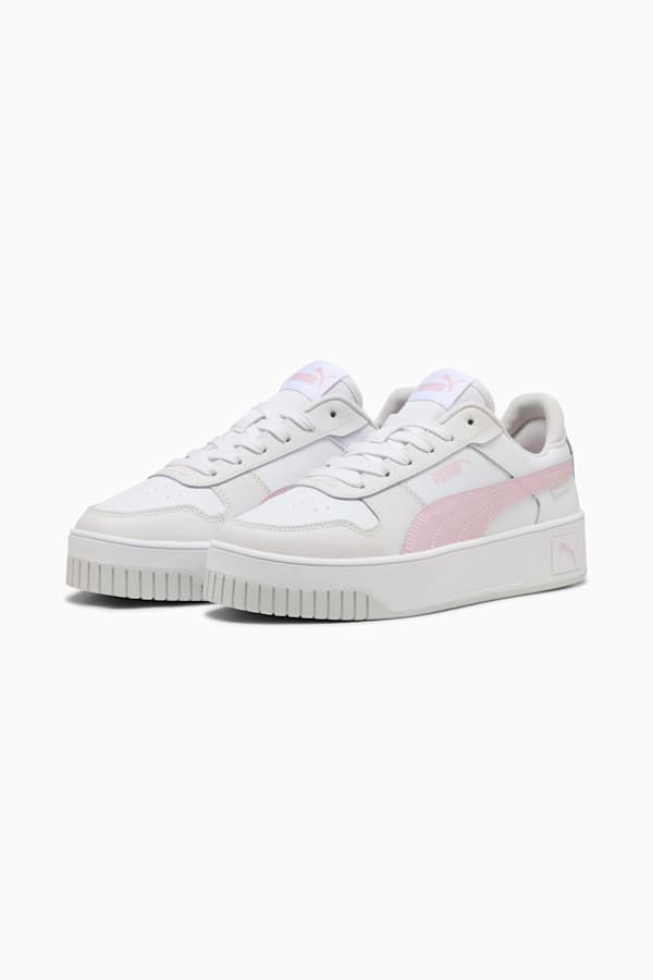 Carina Street Sneakers Women, PUMA White-Rose Mauve-Feather Gray, extralarge