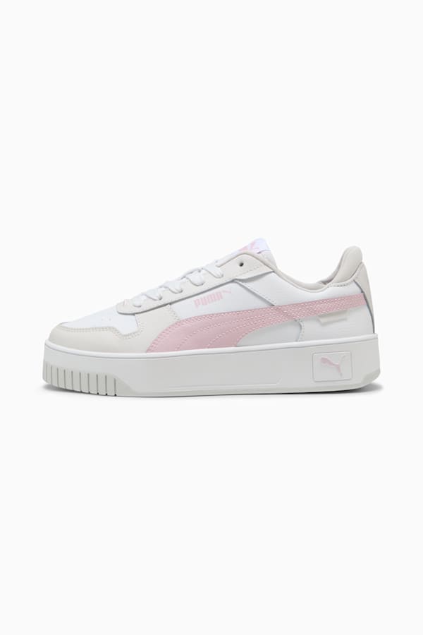 Carina Street Sneakers Women, PUMA White-Rose Mauve-Feather Gray, extralarge