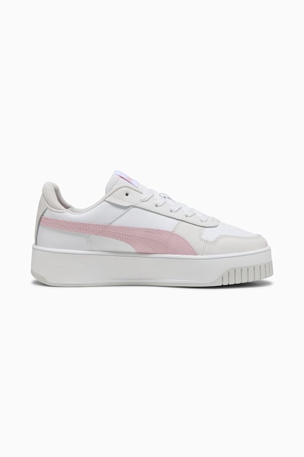 Carina Street Sneakers Women, PUMA White-Rose Mauve-Feather Gray, extralarge