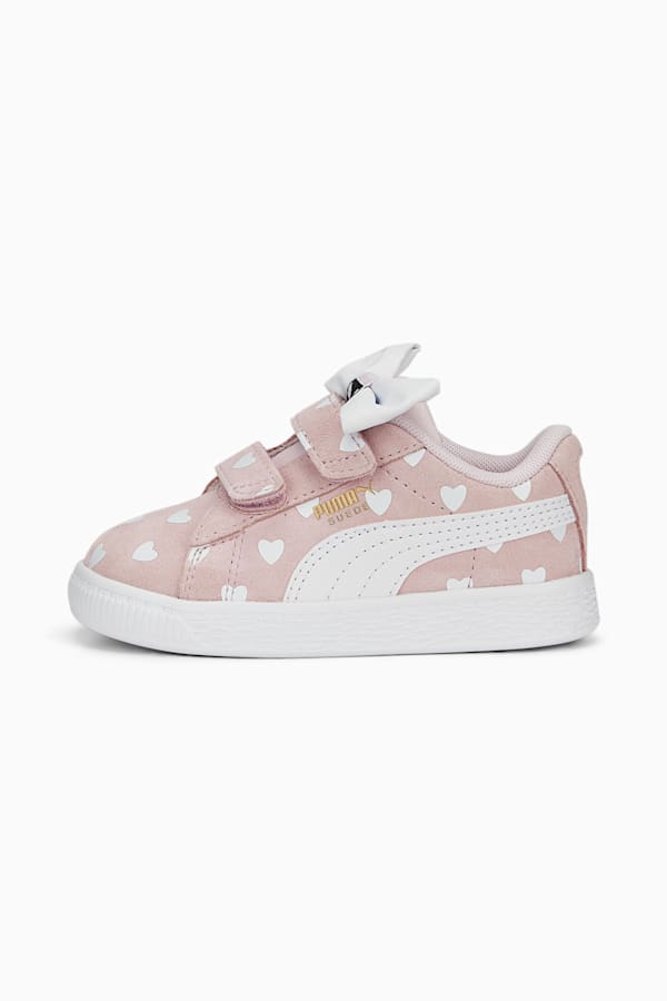 Suede Classic LF Re-Bow V Sneakers Toddler, Pearl Pink-PUMA White, extralarge-GBR