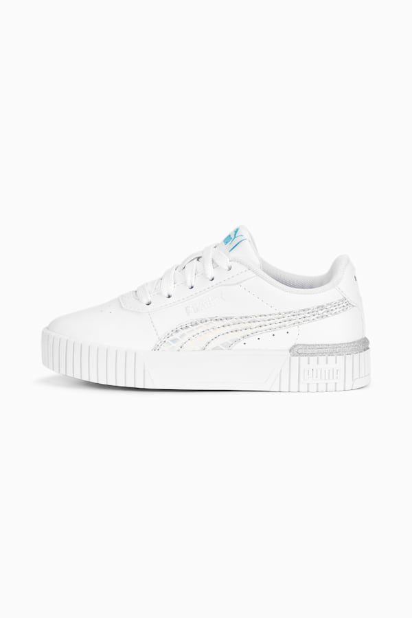 Carina 2.0 Mermaid Sneakers Kids, PUMA White-Hero Blue-PUMA Silver, extralarge