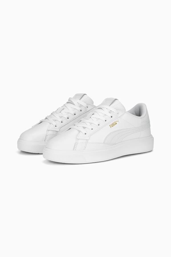 Lajla Leather Sneakers Women, PUMA White, extralarge-GBR