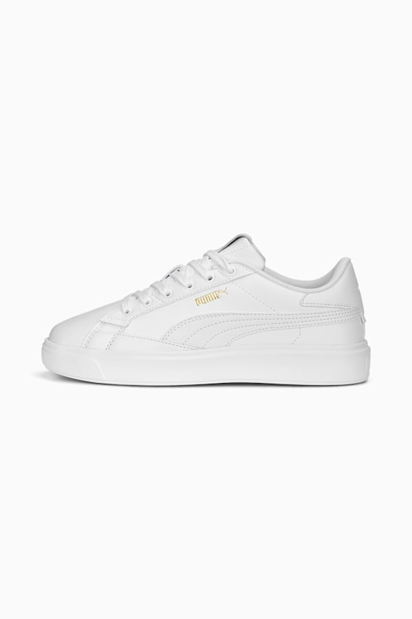 Lajla Leather Sneakers Women, PUMA White, extralarge-GBR