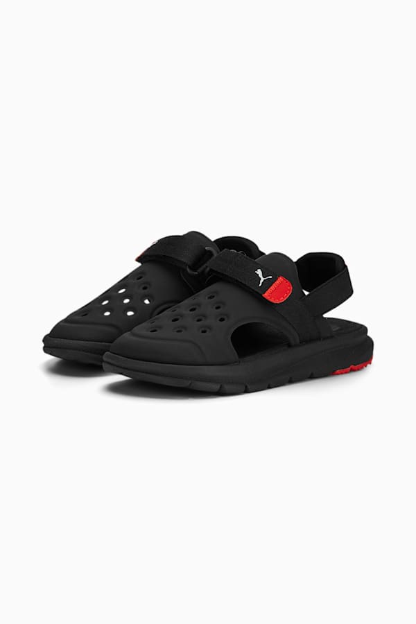 Evolve AC Sandals Kids, PUMA Black-PUMA White-For All Time Red, extralarge-GBR