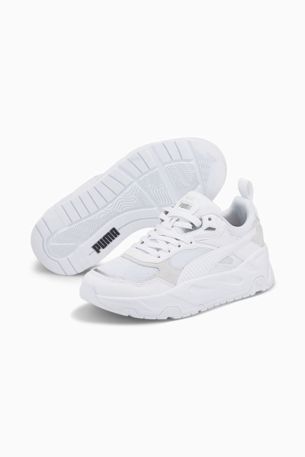 Trinity Shoes Youth, PUMA White-PUMA White-PUMA Silver, extralarge