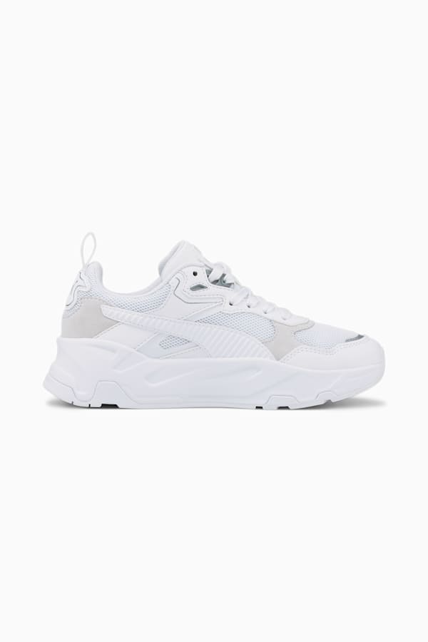 Trinity Shoes Youth, PUMA White-PUMA White-PUMA Silver, extralarge