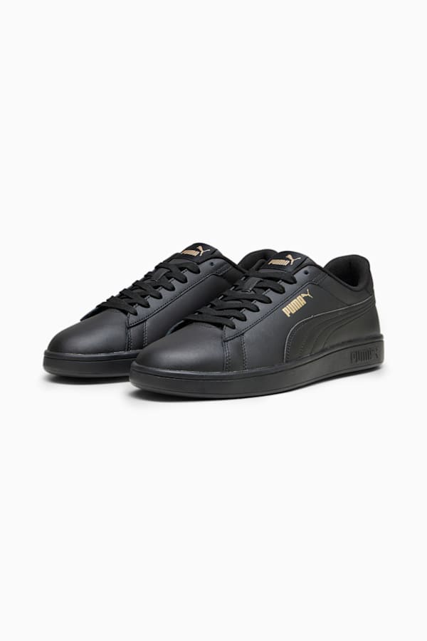 Smash 3.0 L Sneakers, PUMA Black-PUMA Gold-PUMA Black, extralarge