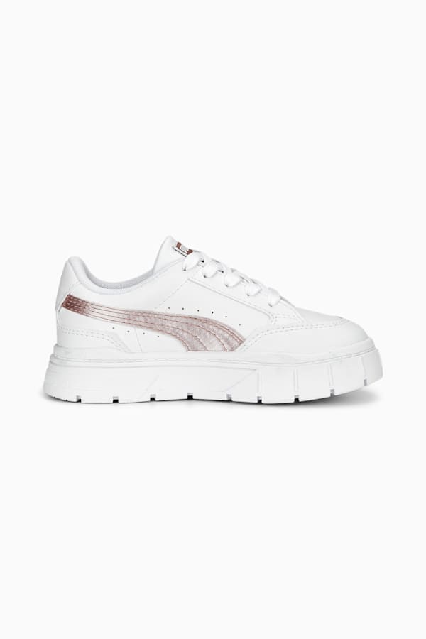 Mayze Stack Shine Sneakers Kids, PUMA White-Rose Gold, extralarge