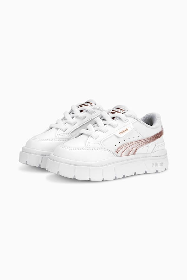 Mayze Stack Shine Sneakers Toddlers, PUMA White-Rose Gold, extralarge