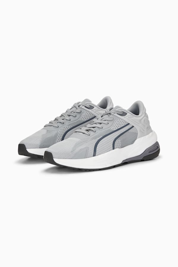Extent NITRO Engineered Mesh Sneakers, Platinum Gray-PUMA White, extralarge