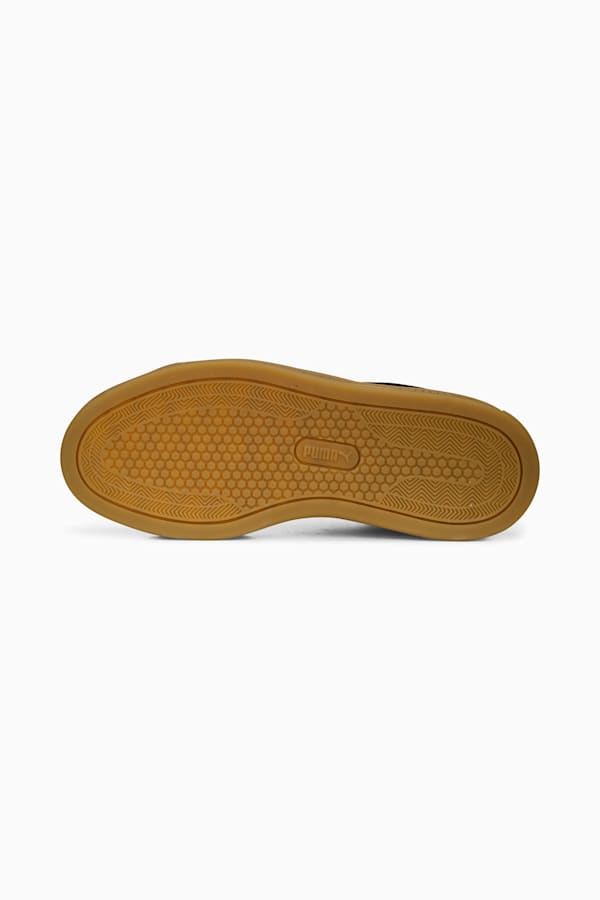 Black and gold pumas platform store
