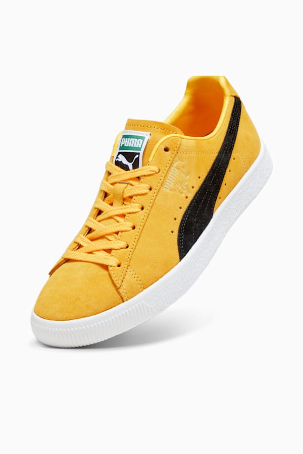 Clyde OG Sneakers, Yellow Sizzle-PUMA Black, extralarge