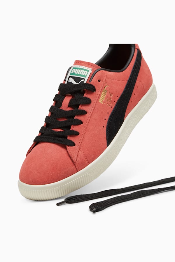 Clyde OG Sneakers, Salmon-Frosted Ivory-PUMA Black, extralarge