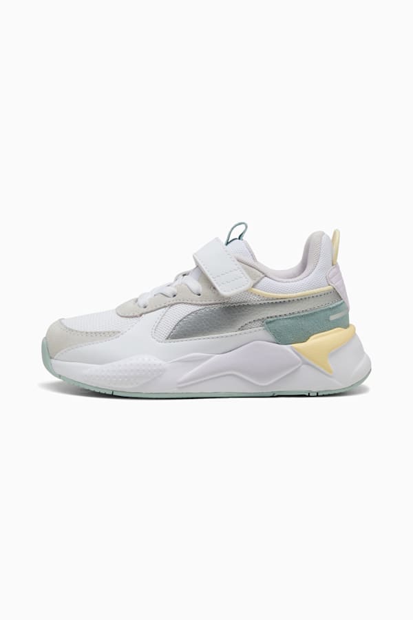 RS-X Metallic Alternative Closure+ Sneakers Kids, PUMA White-PUMA Silver, extralarge-GBR