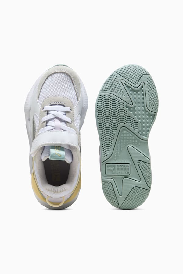 RS-X Metallic Alternative Closure+ Sneakers Kids, PUMA White-PUMA Silver, extralarge-GBR