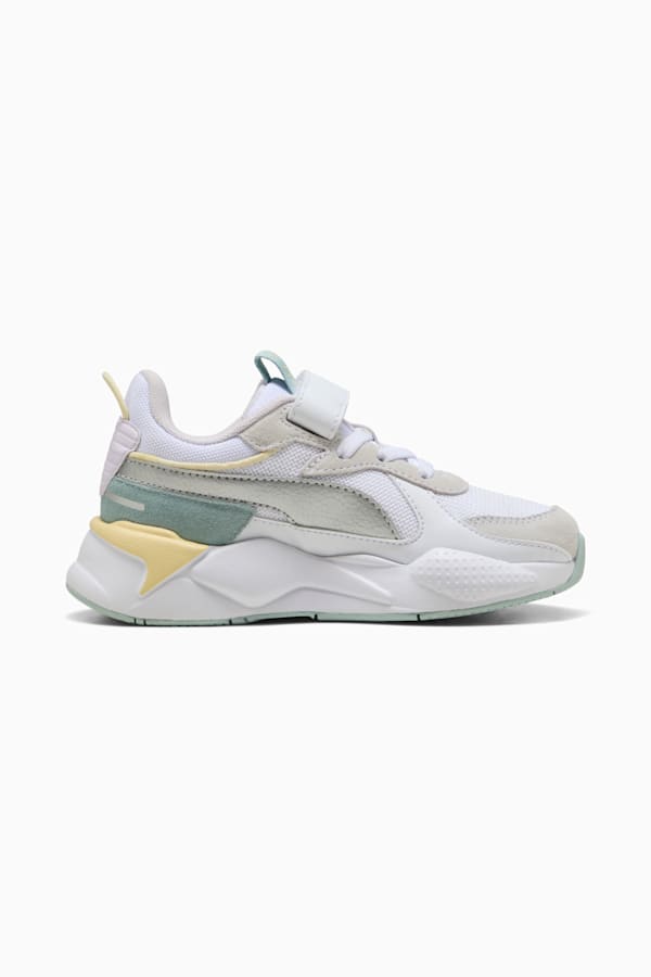 RS-X Metallic Alternative Closure+ Sneakers Kids, PUMA White-PUMA Silver, extralarge-GBR