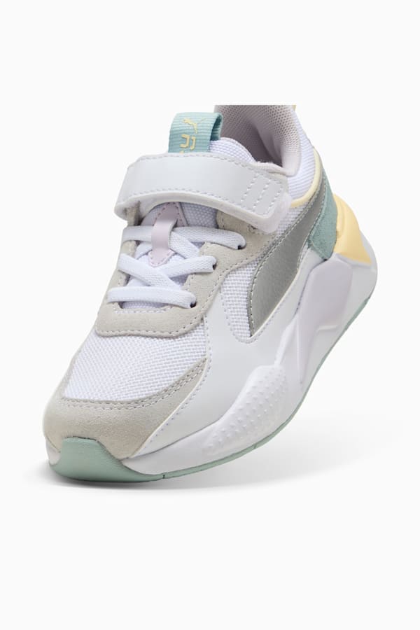 RS-X Metallic Alternative Closure+ Sneakers Kids, PUMA White-PUMA Silver, extralarge-GBR