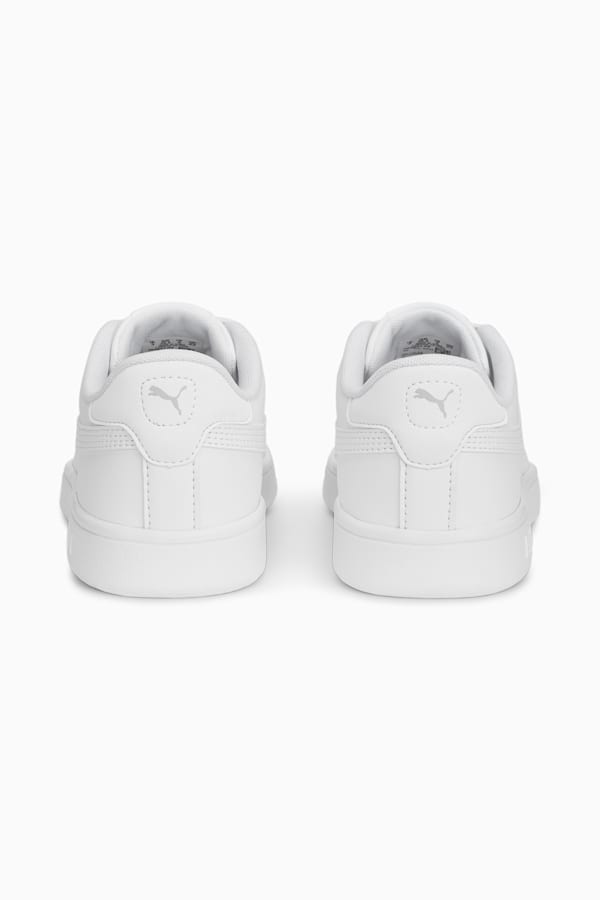 Smash 3.0 Leather Sneakers Youth, PUMA White-Cool Light Gray, extralarge