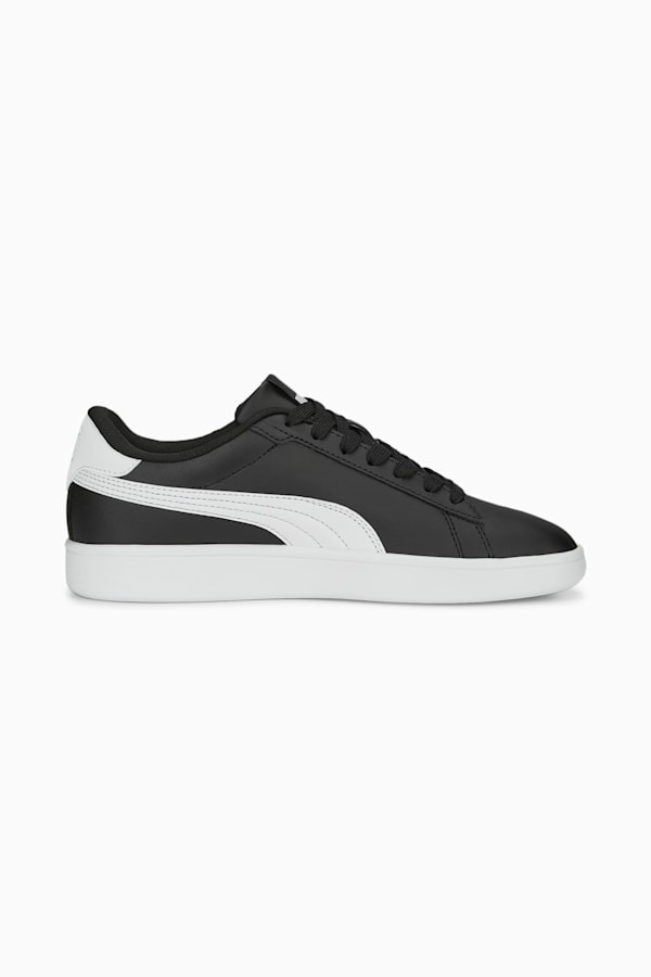 Smash 3.0 Leather Sneakers Youth, PUMA Black-PUMA White, extralarge