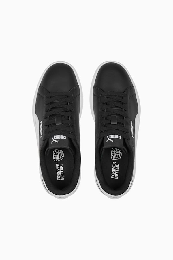 Smash 3.0 Leather Sneakers Youth, PUMA Black-PUMA White, extralarge