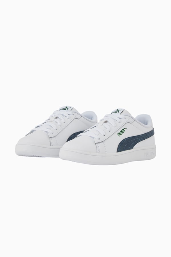 Smash 3.0 L Shoes Kids, PUMA White-Dark Night-Vine, extralarge-GBR