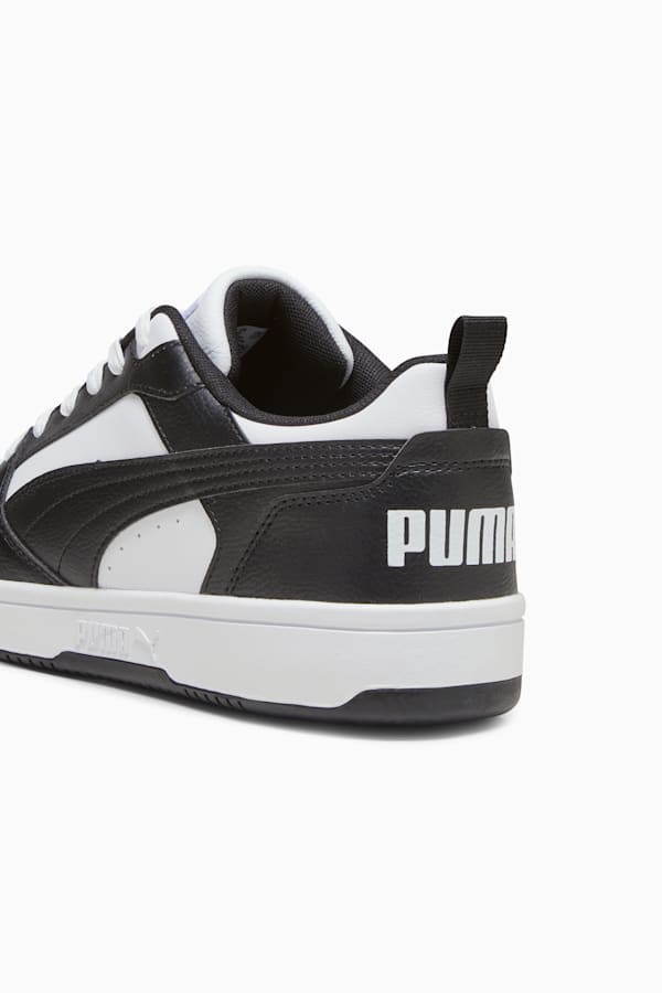 Rebound V6 Low Sneakers, PUMA White-PUMA Black-PUMA White, extralarge