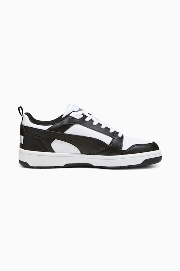 Rebound V6 Low Sneakers, PUMA White-PUMA Black-PUMA White, extralarge