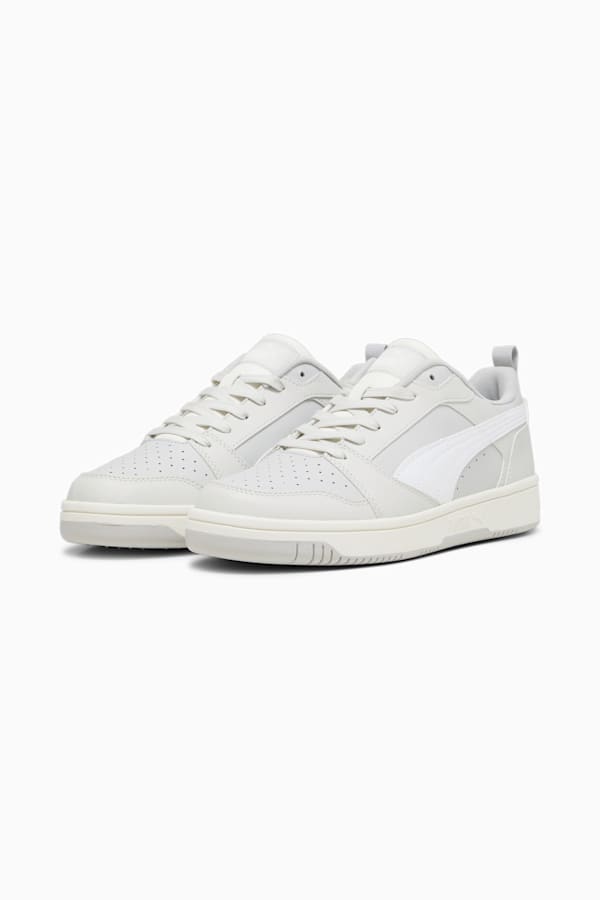 Rebound V6 Low Sneakers, Ash Gray-PUMA White-Sedate Gray-Warm White, extralarge-GBR