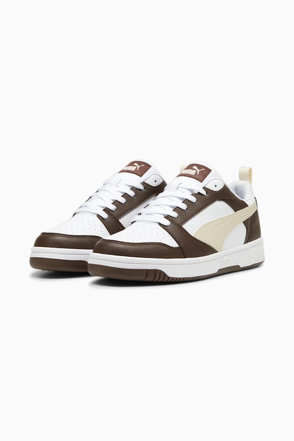 Rebound V6 Low Sneakers, Espresso Brown-Alpine Snow-PUMA White, extralarge