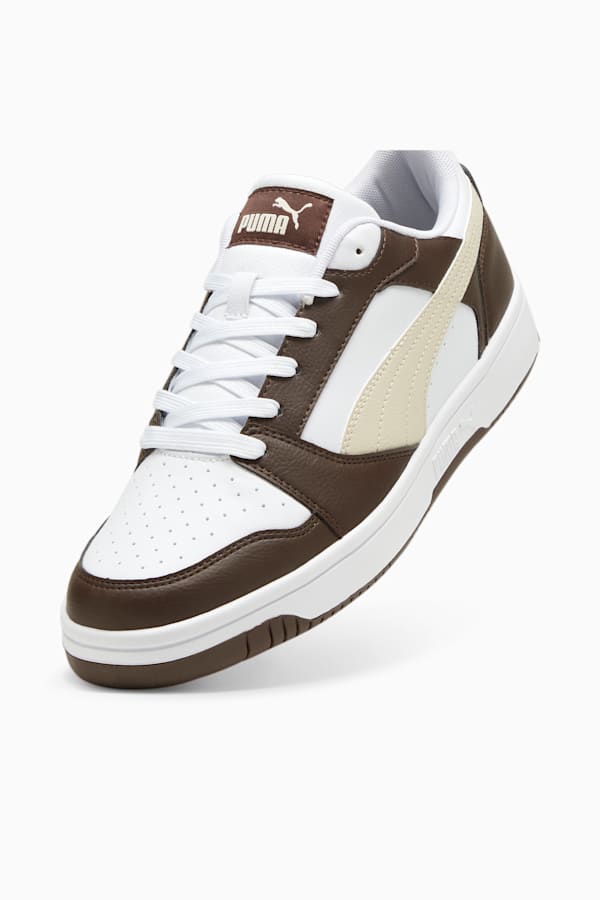 Rebound V6 Low Sneakers, Espresso Brown-Alpine Snow-PUMA White, extralarge