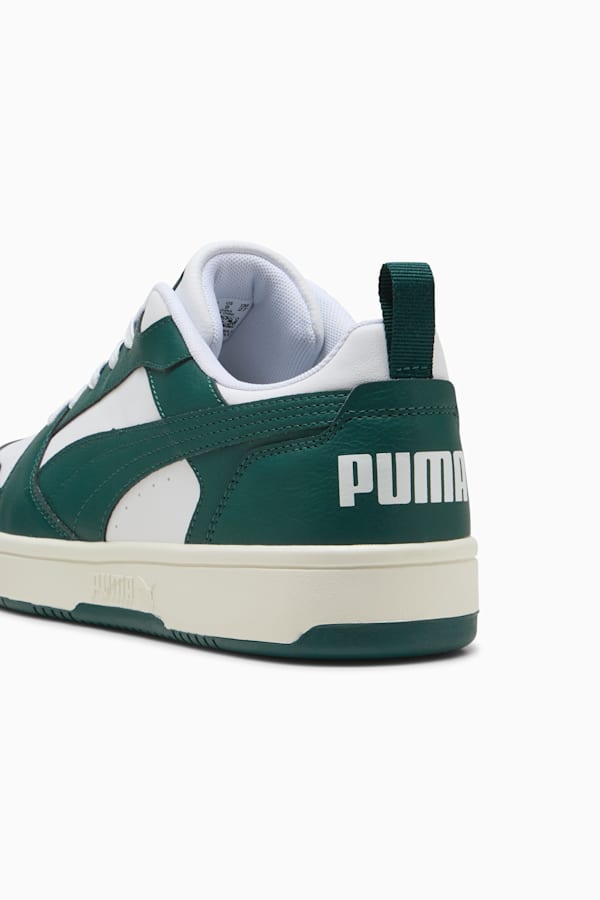 Rebound V6 Low Sneakers, PUMA White-Dark Myrtle-Warm White, extralarge-GBR