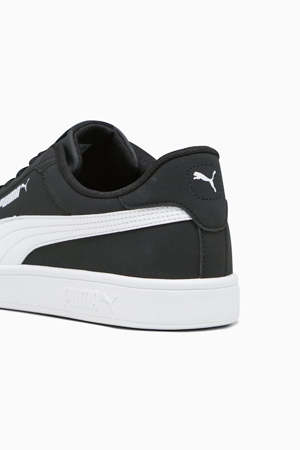 PUMA Smash 3.0 Buck Sneakers, PUMA Black-PUMA White, extralarge