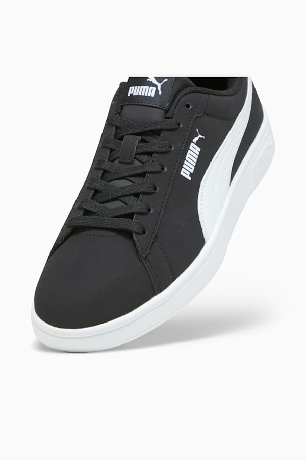 PUMA Smash 3.0 Buck Sneakers, PUMA Black-PUMA White, extralarge