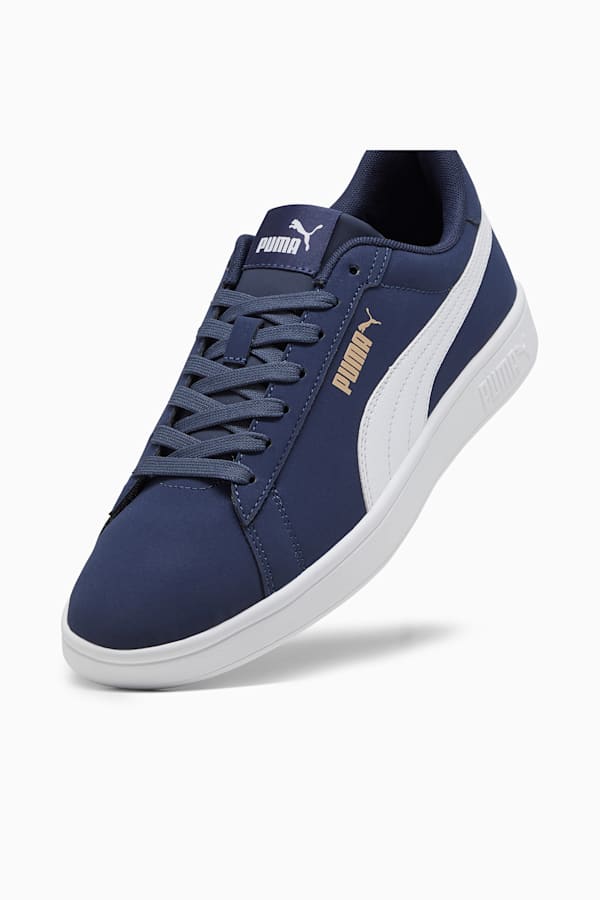 PUMA Smash 3.0 Buck Sneakers, PUMA Navy-PUMA White-PUMA Gold, extralarge