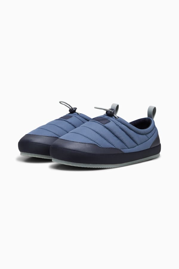 PUMA Tuff Padded Plus Slippers, Inky Blue-New Navy-Cool Mid Gray, extralarge