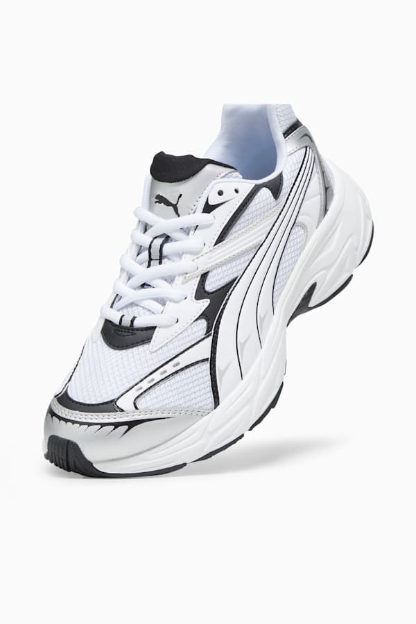 PUMA Morphic Base Sneakers, Feather Gray-PUMA Black, extralarge